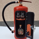 Bar - hasicí přístroj s 2ks štamprlí, skleniček