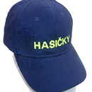 Čepice kšiltovka s nápisem HASIČKY + logo, modrá