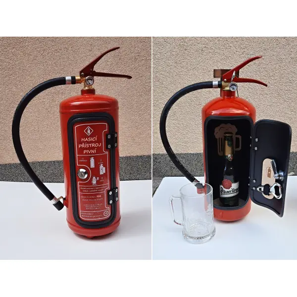 Bar - hasicí přístroj pivní se skleněným korbelem 0,5 l obr.1