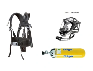 Dýchací přístroj DRÄGER PSS4000 maska FPS 7730, kompozit lahev obr.1