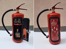 Bar - hasicí přístroj s 2ks štamprlí, skleniček obr.1
