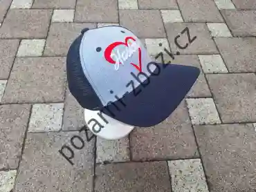 Čepice, kšiltovka hasičky + srdce se síťkou