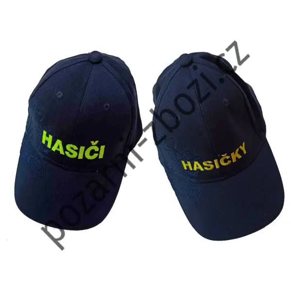 Čepice, kšiltovka s nápisem HASIČI nebo HASIČKY a logo SDH obr.1