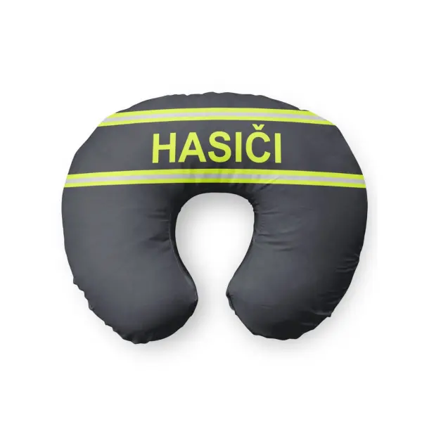 Cestovní polštář s nápisem Hasiči z fleec materiálu