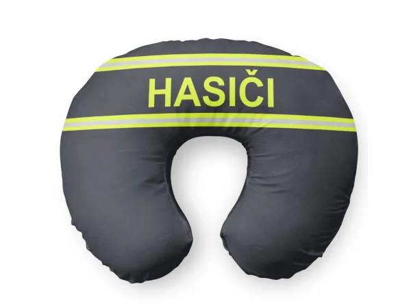 Cestovní polštář s nápisem Hasiči z fleec materiálu