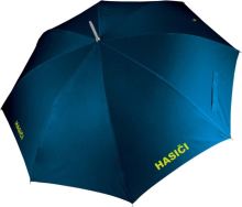 Deštník tmavě modrý s nápisy HASIČI