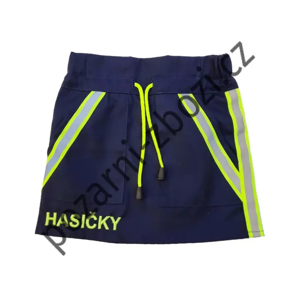 Dětská hasičská sukně s nápisem HASIČKY kepr