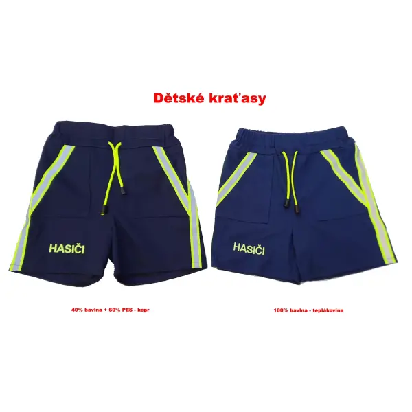 Dětské hasičské kraťasy s nápisem HASIČI obr.1
