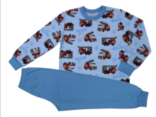 Dětské pyžamo s hasičskými auty