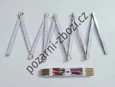 Dřevěný skládací metr HASIČI