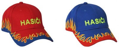 Čepice, kšiltovka s plameny červená a modrá.jpg
