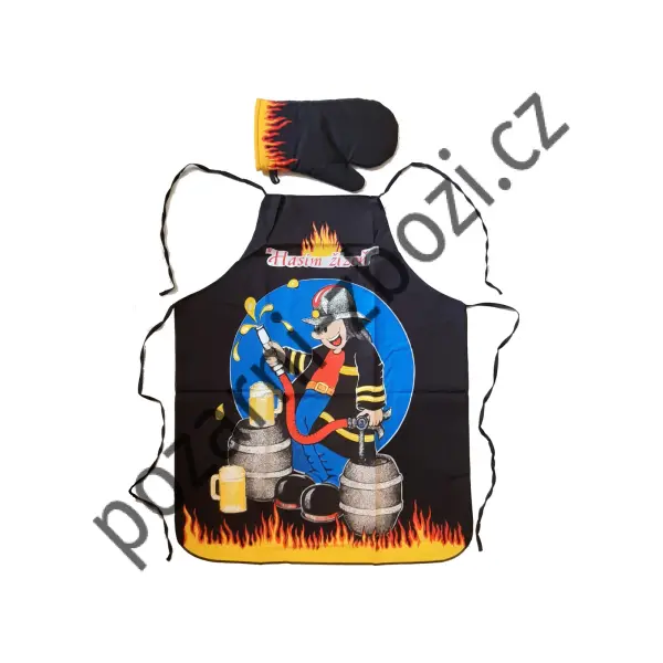 Grilovací set - zástěra a chňapka do kuchyně