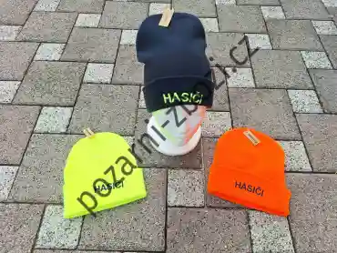 Hasičská zimní čepice, pletený kulich HASIČI
