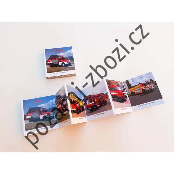 Hasičské leporelo - foto 8 x 9 cm