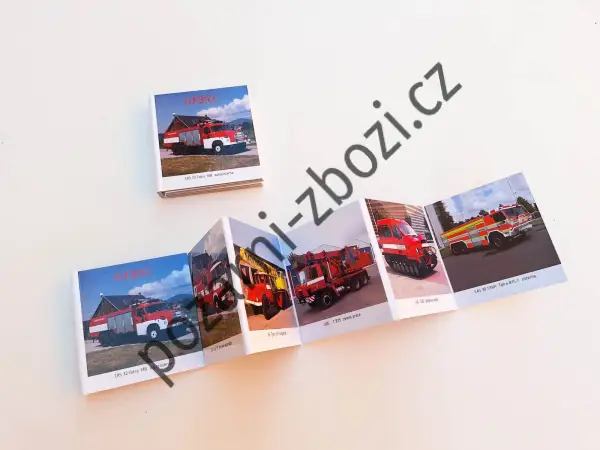 Hasičské leporelo - foto 8 x 9 cm