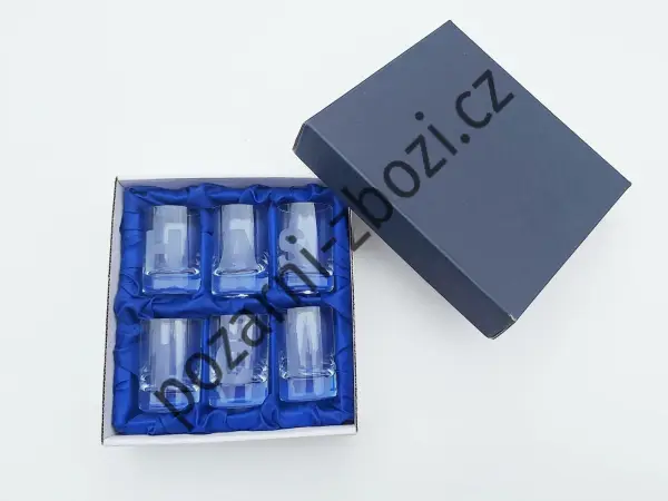 Hasičské skleničky, štamprle 6ks - písmena