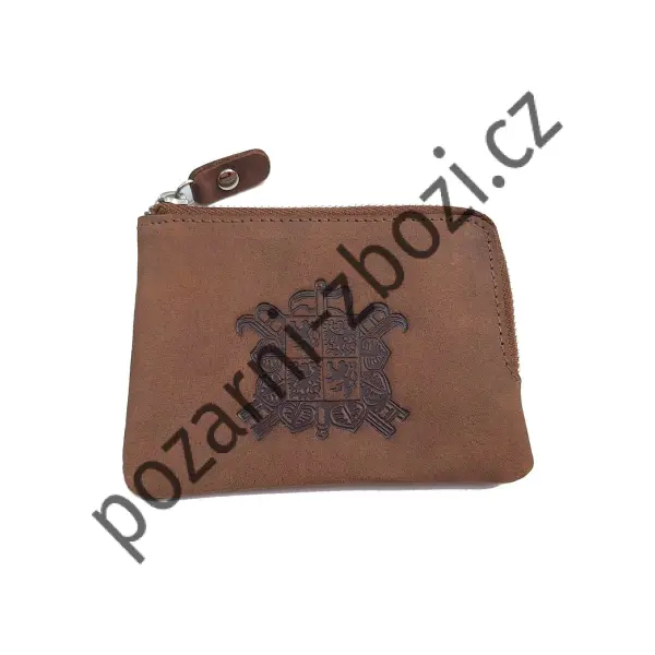 Kožená malá peněženka se znakem SDH