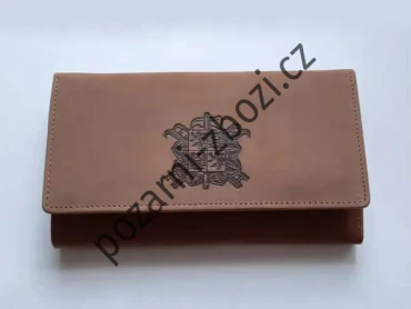 Kožená peněženka dámská, s patentem se znakem SDH obr.1