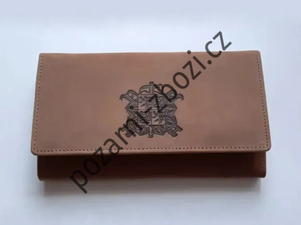 Kožená peněženka dámská, s patentem se znakem SDH obr.1