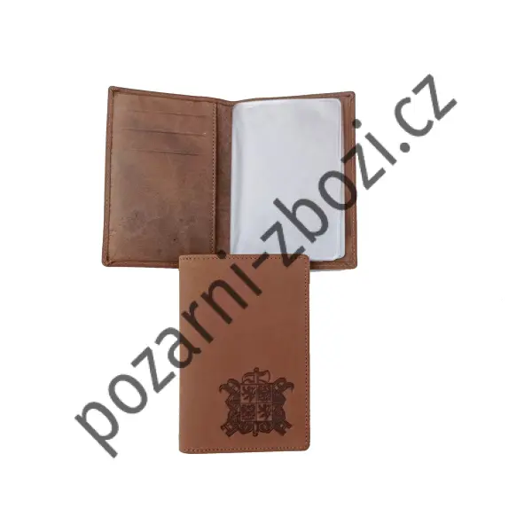 Kožené pouzdro na doklady se znakem SDH