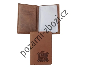Kožené pouzdro na doklady se znakem SDH