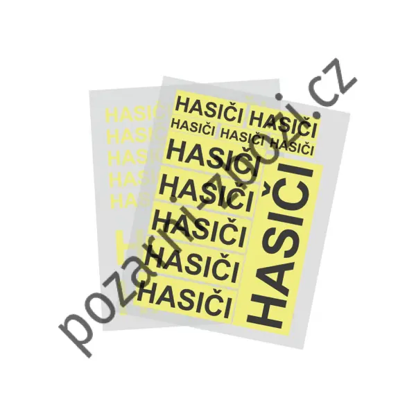Nažehlovačky Hasiči nápisy