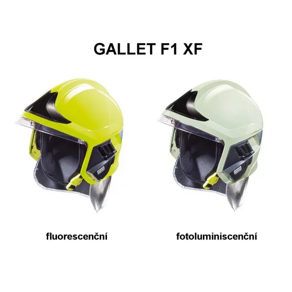 Přilba GALLET F1 XF se zlatým štítem a zátylníkem