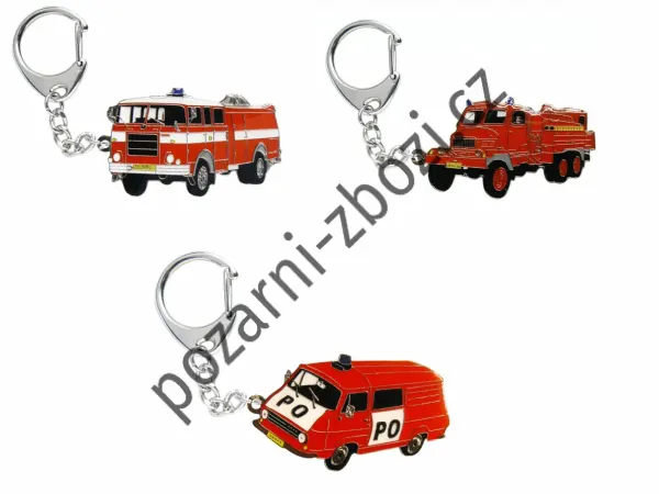 Přívěšek na klíče hasičské auto obr.1