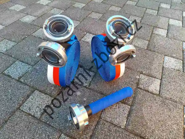 Sada - hadice Trikolora Quick 10m, DIN spojky, proudnice obr.1
