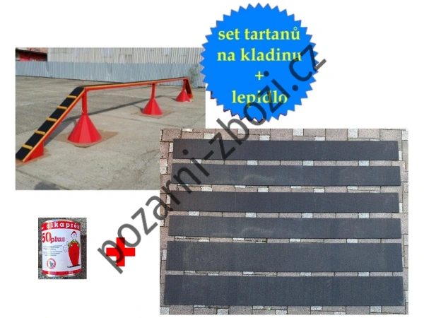 Tartan na kladinu 8m s lepidlem