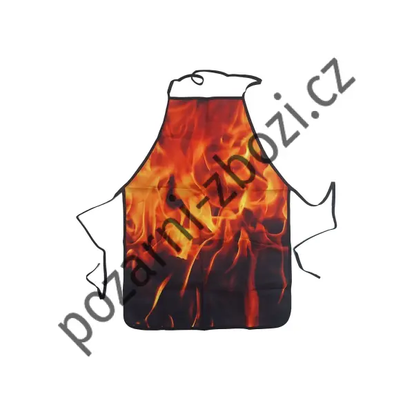 Zástěra na vaření s plameny