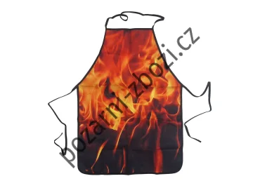 Zástěra na vaření s plameny